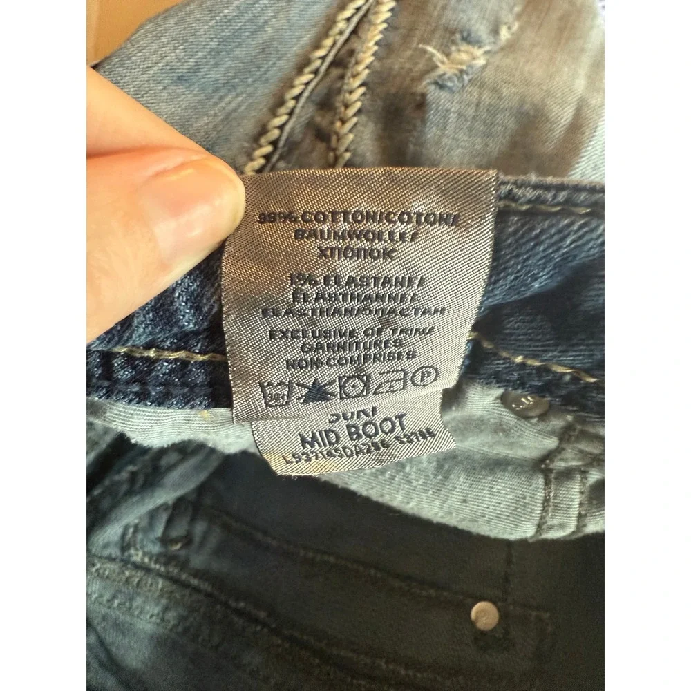 Silver‎ Jeans Suki Mid Bootcut Jeans Women W27 L33 Distressed Embellished - Picture 7 of 8